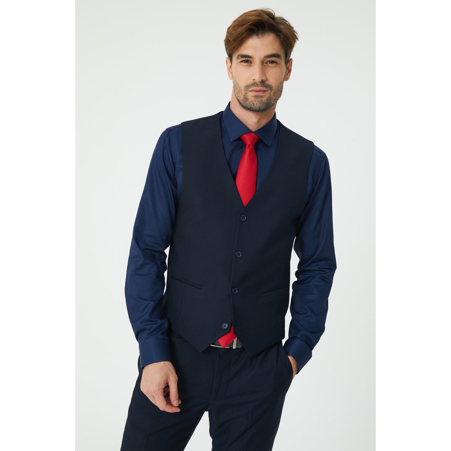 Navy Three-Piece Suit